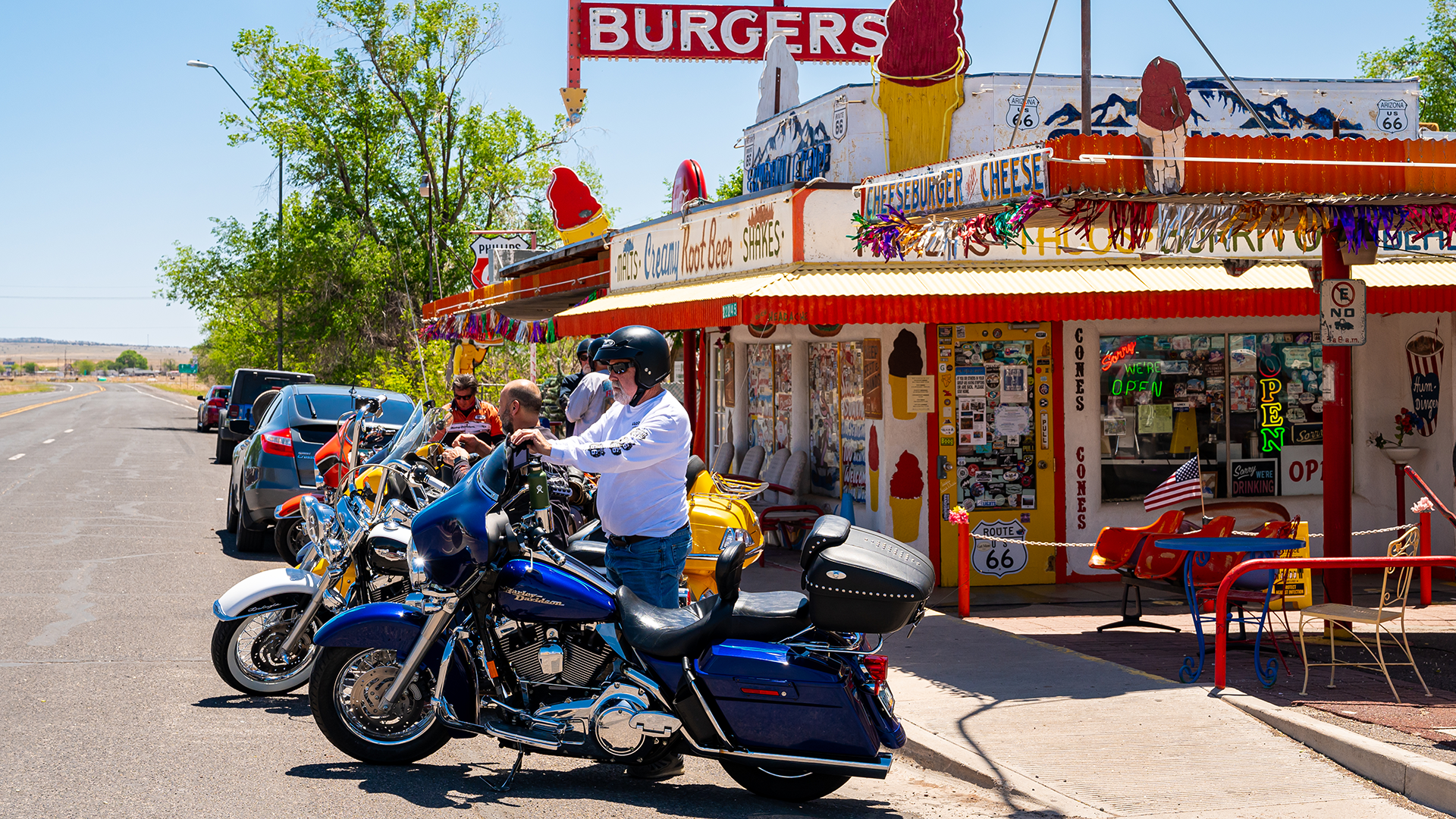 邦楽128 Weather Side Driving A Go Go Cruise Arizona's Route 66 by Motorcycle